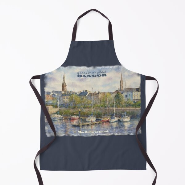 Item preview, Bangor, the town in Northern Ireland where I live. My watercolor designed and sold by miro-bob-design.