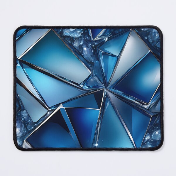 Item preview, Shimmering blue gemstones arranged in sparkling abstract composition. designed and sold by MissYouONLY.