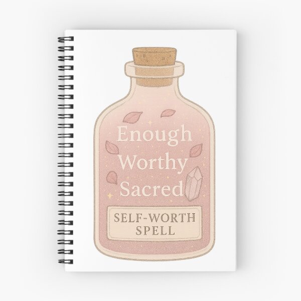 Item preview, Self-Worth Spell Bottle | Modern Witch Affirmation Sticker & Spiritual Wall Art designed and sold by HerDreamCodes.