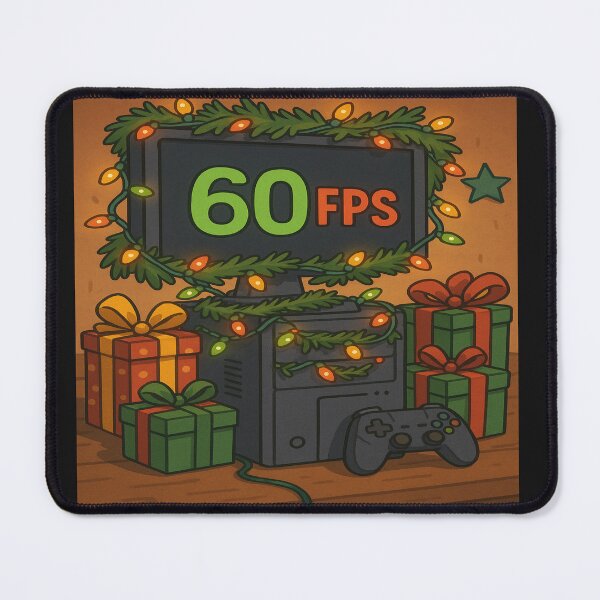 Item preview, All I Want for Christmas is High FPS – Funny Gamer Christmas Design designed and sold by GeekGliter.