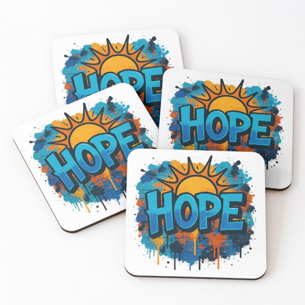 Item preview, HOPE – Rising Sun Graffiti Tee designed and sold by PastimeMastery.