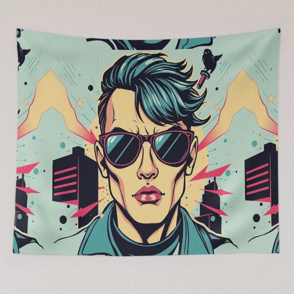 Item preview, Cool Funky  graphic design  Colorful Urban Pop Art, Rainbow Gradients & Abstract Anime Vibes COOL  ART colorful  comic  designs Colorful Cartoon Pattern Graffiti  designed and sold by Design Repo.