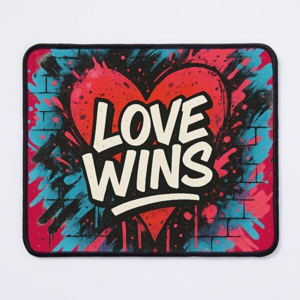 Item preview, LOVE WINS – Exploding Heart Graffiti Tee designed and sold by PastimeMastery.