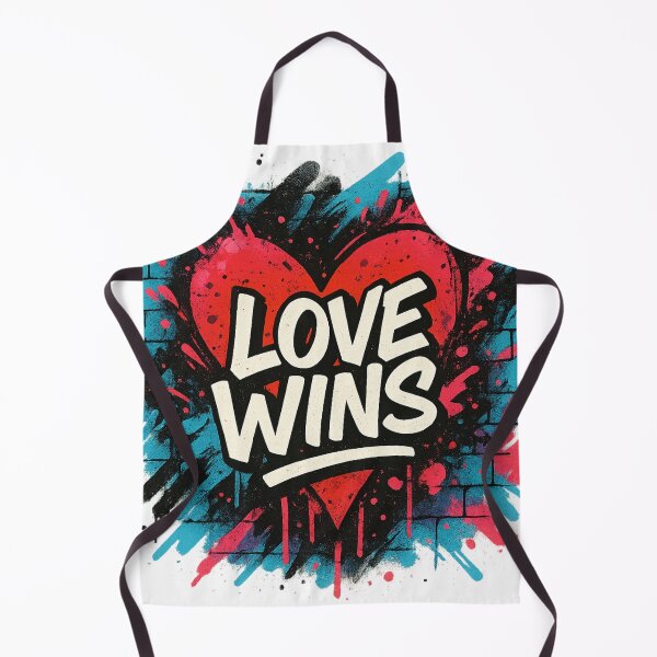 Item preview, LOVE WINS – Exploding Heart Graffiti Tee designed and sold by PastimeMastery.