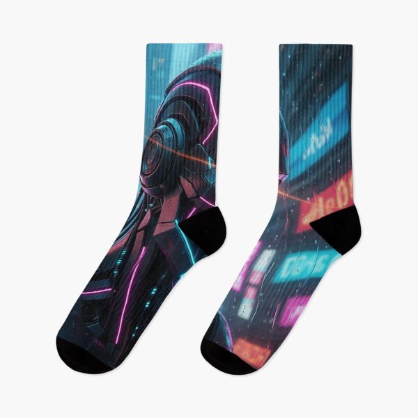 Item preview, Futuristic Neon Robot Portrait designed and sold by Simplybe1.