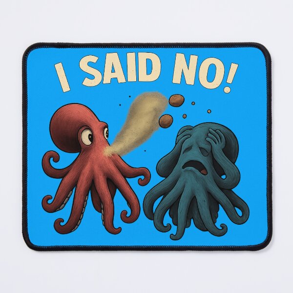 Item preview, "I said NO!" - Female Octopus Unite! designed and sold by Jaded's Cute Clips.
