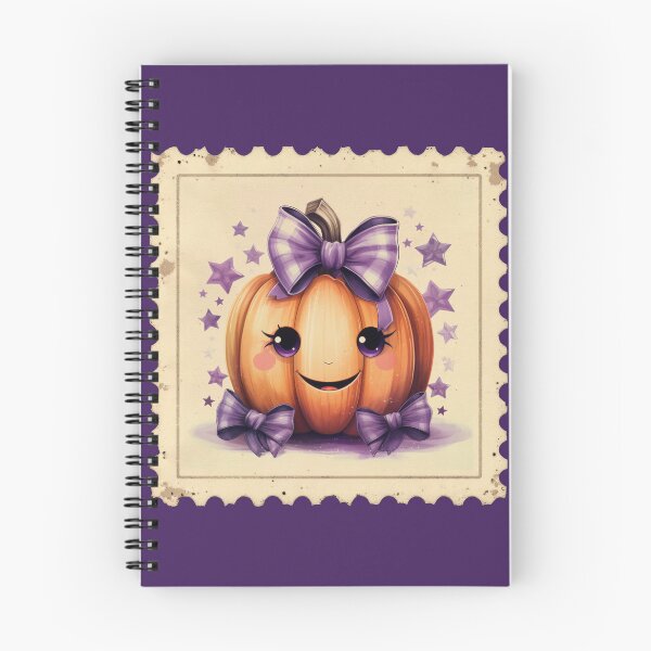 Item preview, Cute Pumpkin with Purple Bow – Halloween Home Décor & Apparel designed and sold by Compass and a Camera.