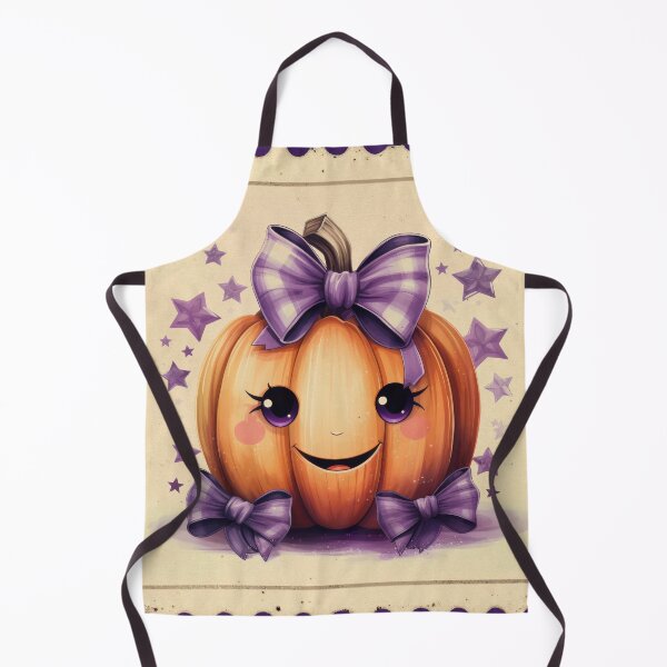 Item preview, Cute Pumpkin with Purple Bow – Halloween Home Décor & Apparel designed and sold by Compass and a Camera.