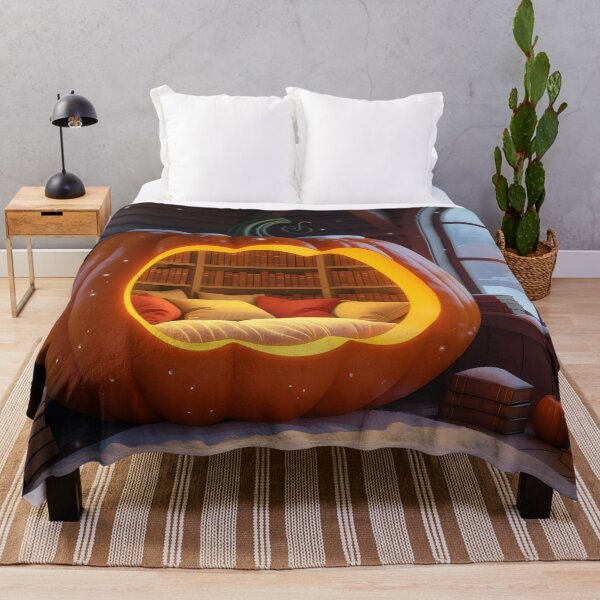 Item preview, Cozy Pumpkin Reading Nook – Autumn & Winter Book Lover Aesthetic designed and sold by CrystalCove11.