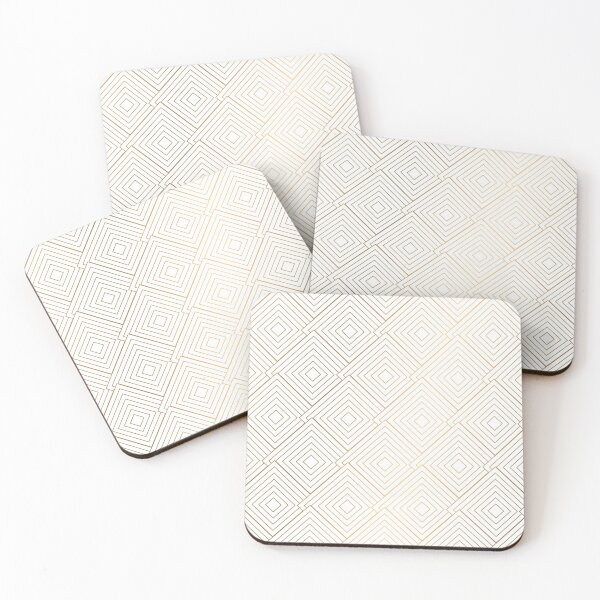 Item preview, White Gold Print Diamond Pattern designed and sold by SoccaTamam.