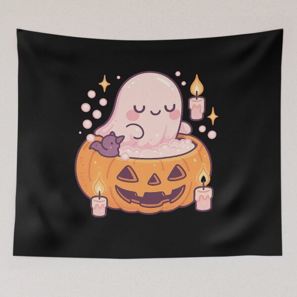 Item preview, Pumpkin Spa Day - Gift for Self Care Lovers Halloween Bath Art designed and sold by Jarminis.