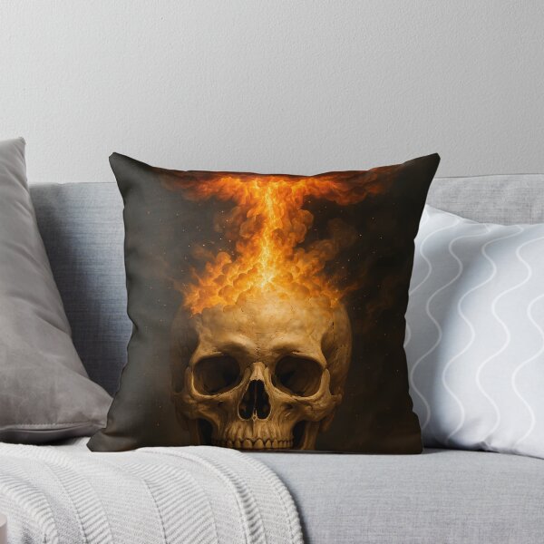 Item preview, Exploding Skull | Fire Mushroom Cloud Dark Art designed and sold by Buzzink.