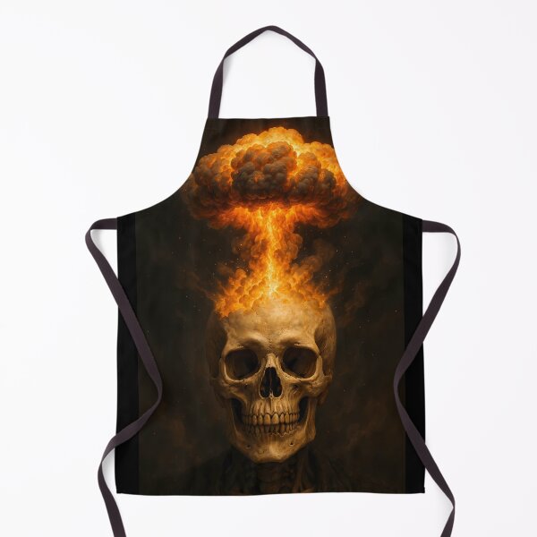 Item preview, Exploding Skull | Fire Mushroom Cloud Dark Art designed and sold by Buzzink.