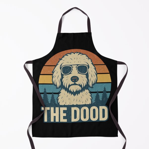 Item preview, The Dood Funny Goldendoodle Retro Sunset designed and sold by RocknCat.
