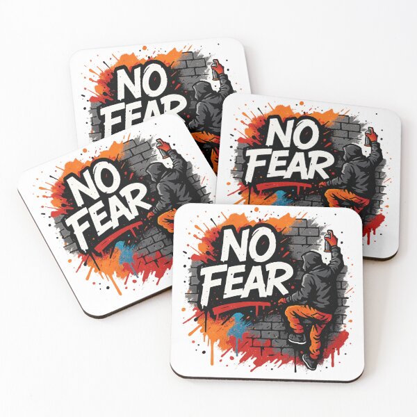 Item preview, NO FEAR – Climb Beyond Limits Graffiti Tee designed and sold by PastimeMastery.