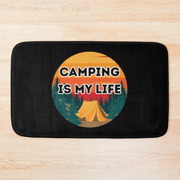 Item preview, Camping Is My Life – Adventure Sticker designed and sold by Merch By Style.