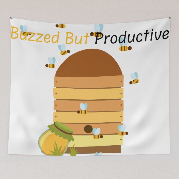 Item preview, Sweet as Honey Beehive Cute Bee designed and sold by FlamoArt.