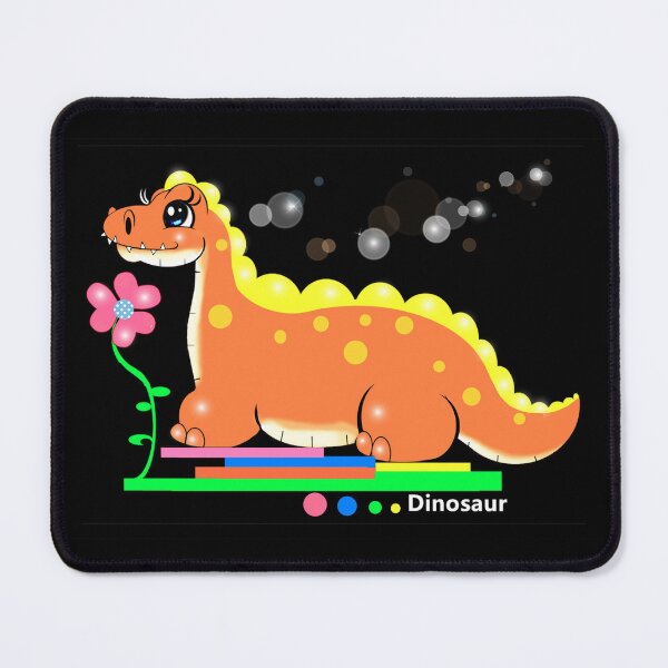 Item preview, A cute dinosaur loves viewing flowers. designed and sold by Shirley cute art .