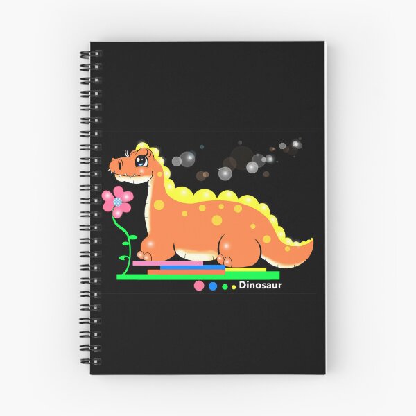 Item preview, A cute dinosaur loves viewing flowers. designed and sold by Shirley cute art .