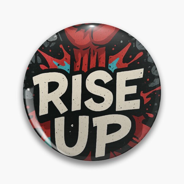 Item preview, RISE UP – Power Fist Graffiti Tee designed and sold by PastimeMastery.