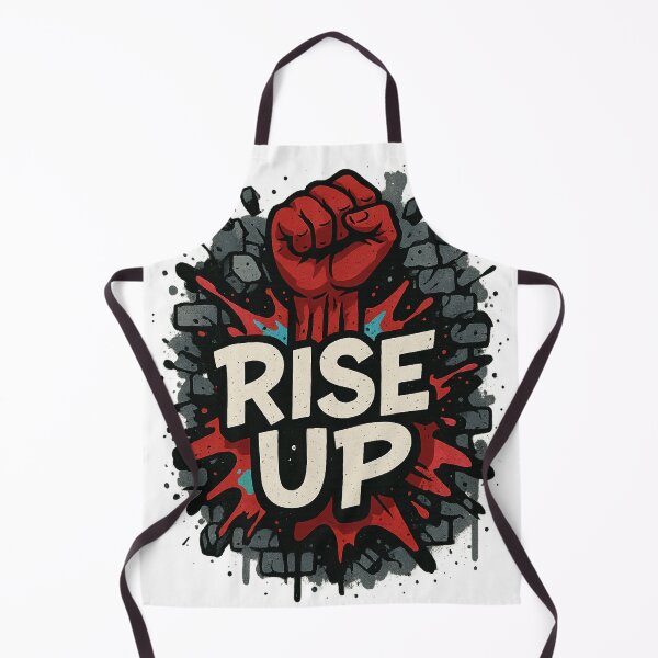 Item preview, RISE UP – Power Fist Graffiti Tee designed and sold by PastimeMastery.