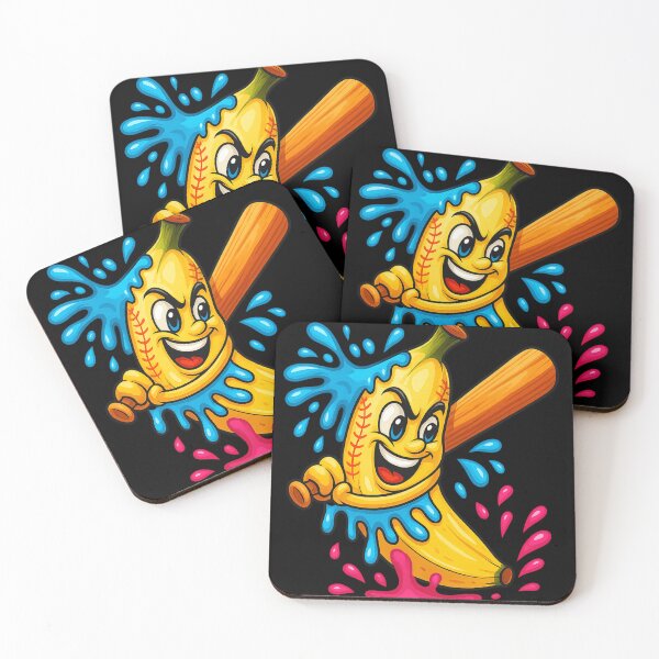 Item preview, Funny Banana Baseball Cartoon Design designed and sold by haitrieuic96.