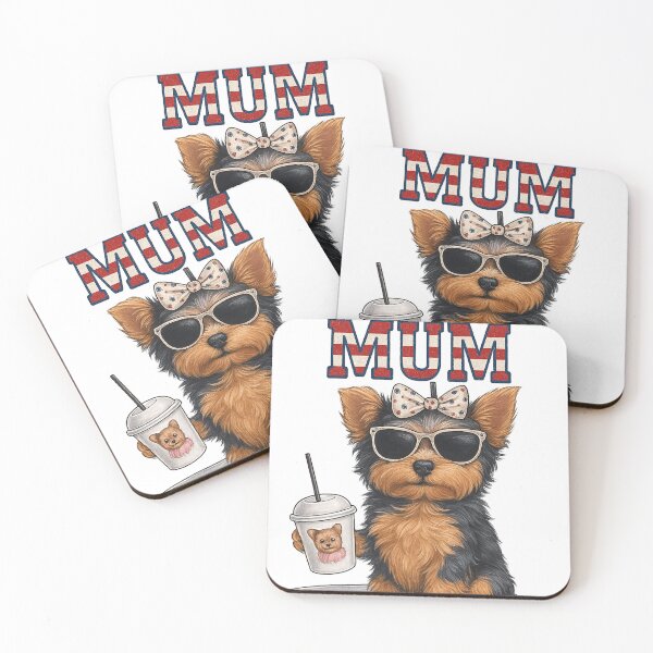 Item preview, Proud Yorkie Mum Shirt | Cute Patriotic Yorkshire Terrier Dog Lover Gift designed and sold by Puppy Paws.