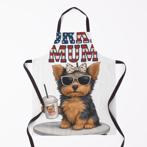 Item preview, Proud Yorkie Mum Shirt | Cute Patriotic Yorkshire Terrier Dog Lover Gift designed and sold by Puppy Paws.
