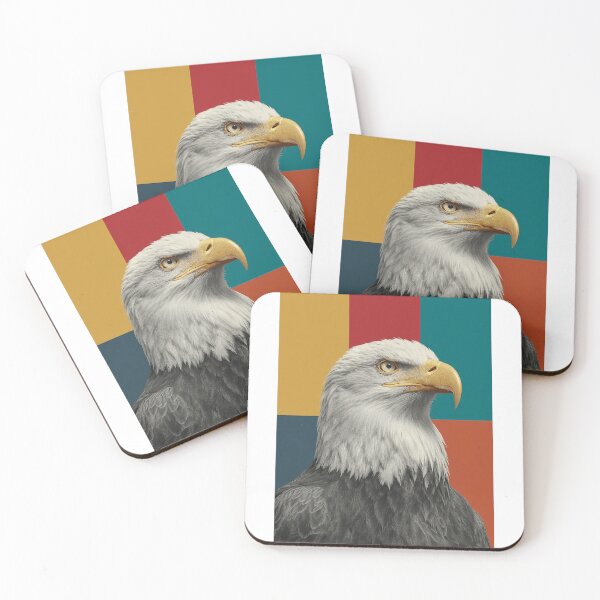 Item preview, Majestic Eagle Head – Modern Pop Art Illustration designed and sold by Meiersbeste.