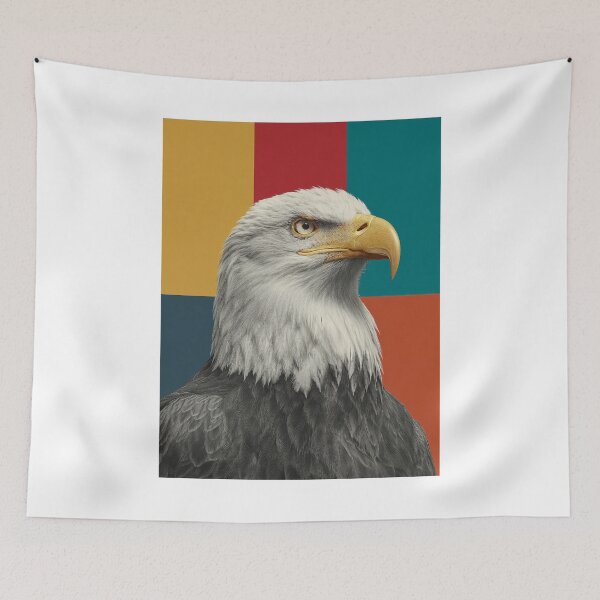 Item preview, Majestic Eagle Head – Modern Pop Art Illustration designed and sold by Meiersbeste.