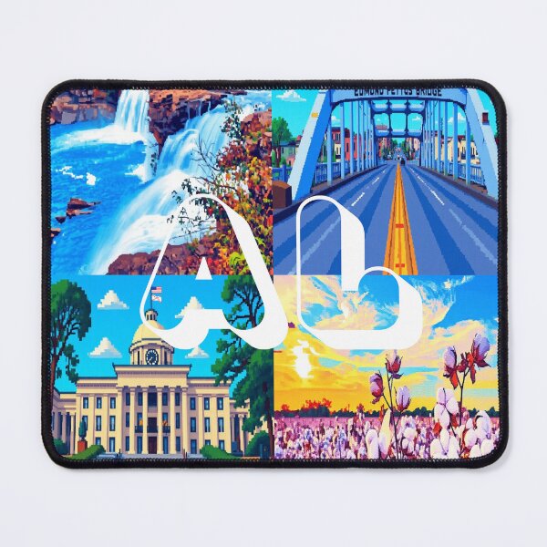 Item preview, Alabama Pixel Art Design – Landmarks and Symbols Poster, Shirt, Sticker designed and sold by simple-line.