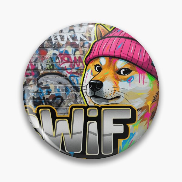 Item preview, Dogwifhat WIF Crypto Graffiti Art Solana Meme Coin designed and sold by CryptoThreads4 You.