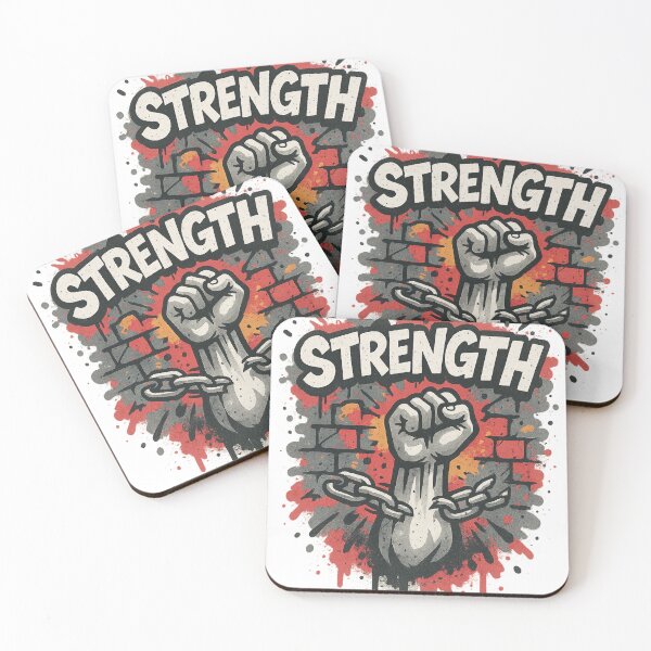 Item preview, STRENGTH – Breaking Chains Graffiti Tee designed and sold by PastimeMastery.