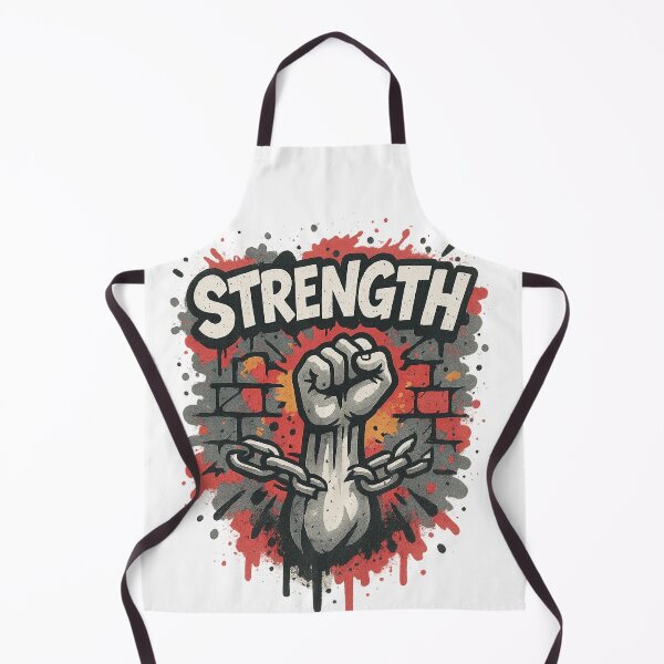 Item preview, STRENGTH – Breaking Chains Graffiti Tee designed and sold by PastimeMastery.