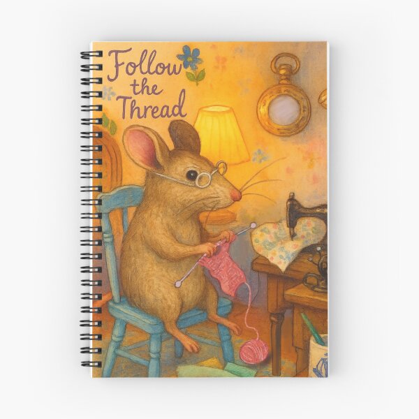 Item preview, Follow The Thread  - Sewing Room  - Vintage Whimsical Mice  designed and sold by TheWishingShed.