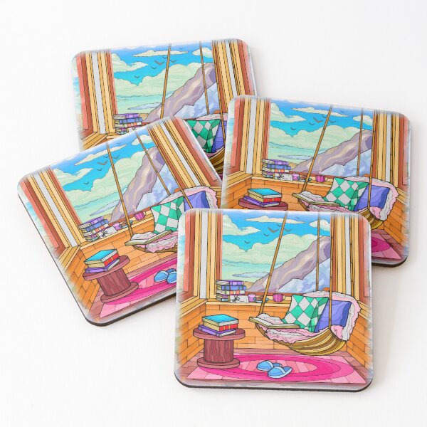 Item preview, Cozy Reading Nook with Mountain View designed and sold by Anas Arts.