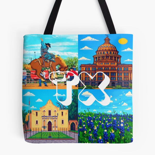 Item preview, Texas Pixel Art Design – USA State Landmarks Poster, Shirt and Sticker designed and sold by simple-line.