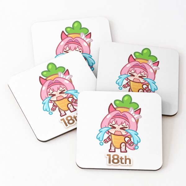 Item preview, Camiseta con meme de Haru Urara Carrot "18th" Chibi Uma Musume Pretty Derby Crying Banana Cat designed and sold by Noredji Morien.