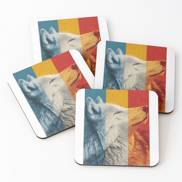 Item preview, Majestic Wolf – Modern Pop Art Illustration designed and sold by Meiersbeste.