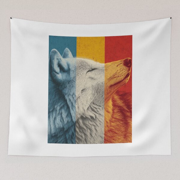 Item preview, Majestic Wolf – Modern Pop Art Illustration designed and sold by Meiersbeste.