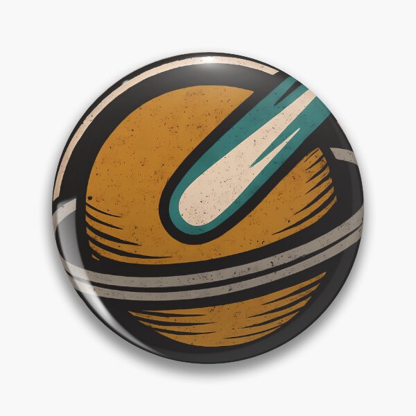 Item preview, Abstract Planet Emblem | Retro Space Badge Distressed Cosmic Design designed and sold by Glam-Spot.