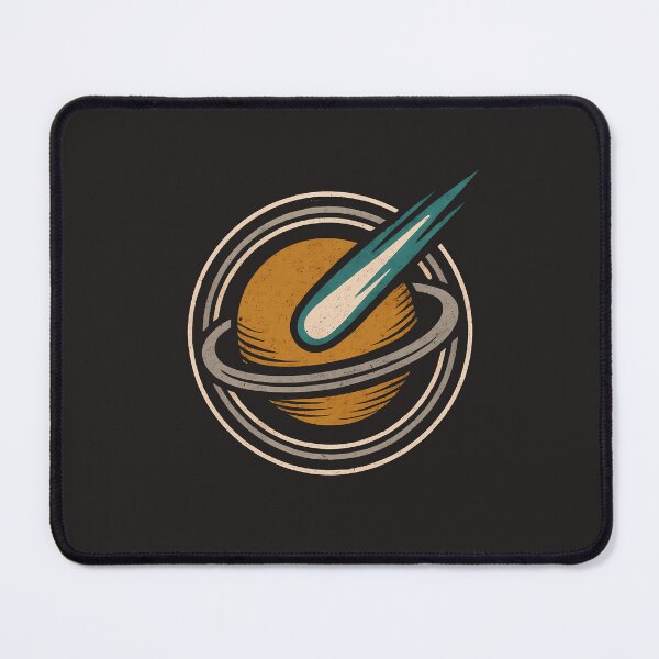 Item preview, Abstract Planet Emblem | Retro Space Badge Distressed Cosmic Design designed and sold by Glam-Spot.