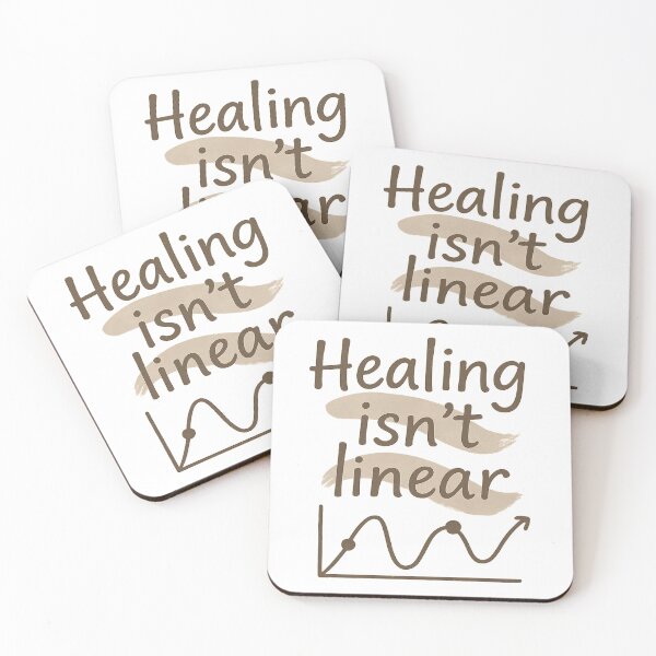 Item preview, Healing Isn’t Linear – Mental Health Awareness T-Shirt designed and sold by MerchbvyTodd.
