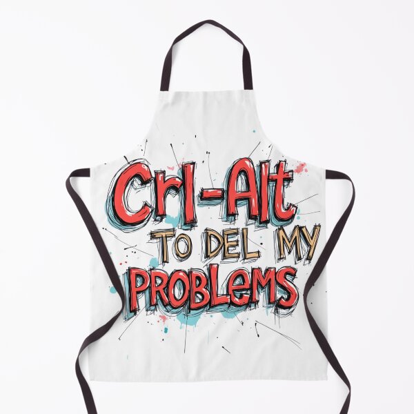 Item preview, Ctrl + Alt + Del My Problems | Funny Tech Meme designed and sold by LR Vibe Studio.