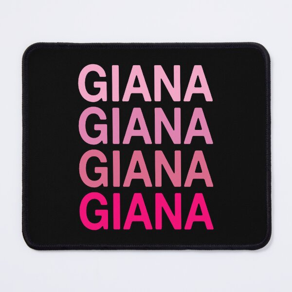 Item preview, Giana Name Pink Colors designed and sold by Jeallan Designs.