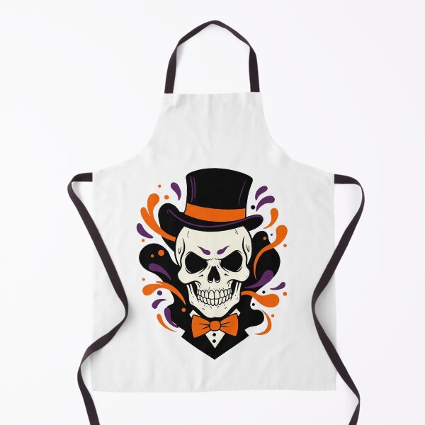 Item preview, Dapper Skull in Top Hat – Halloween Retro Skull Illustration designed and sold by Pasteltone.