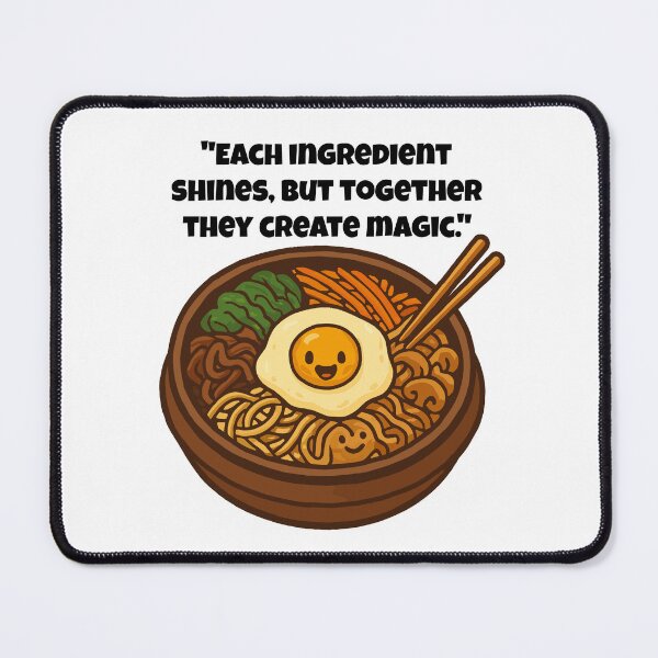 Item preview, Bibimbap Magic – A Bowl Full of Smiles designed and sold by Latitude 1°N.