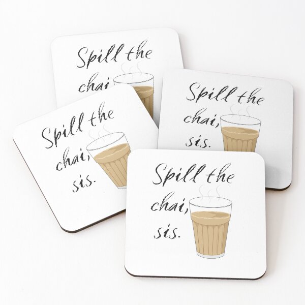 Item preview, Spill the Chai Sis | Funny Desi Gossip Design designed and sold by DigiHavenry.