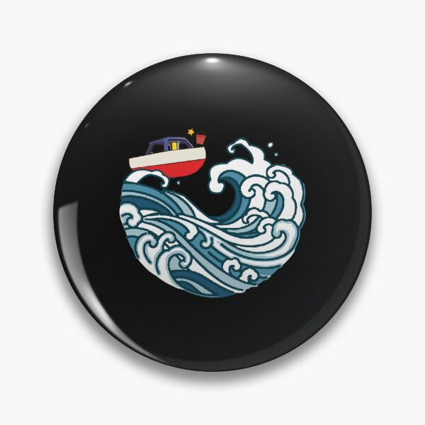 Item preview, Princess Mononoke, boat on big wave  designed and sold by kenzzinart.