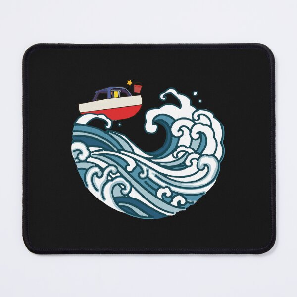Item preview, Princess Mononoke, boat on big wave designed and sold by kenzzinart.